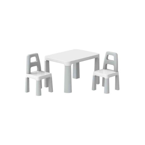 Детская мебель ТехноК Стол с двумя стульями, белые 0150