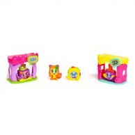 Игровой набор Moji Pops Party Игровые комнатки (4 фигурки, аксессуары) PMPPB416IN00