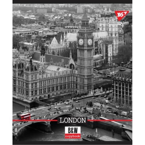 Тетрадь A5 96 лин. YES "B & W CITY" (764412)