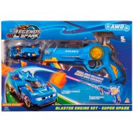 Инерционная машинка Спарк и супербластер. Игровой набор TM "Legends of Spark" (свет, звук) 122237