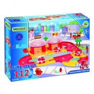 Игровой набор Wader Паркинг Kid Cars 3D Пожарная станция, 3,1м 53310