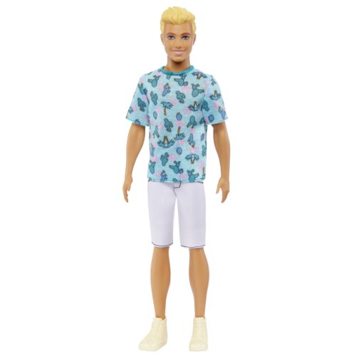 Кукла Barbie Кен Модник в футболке с кактусами HJT10