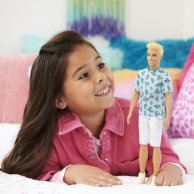 Кукла Barbie Кен Модник в футболке с кактусами HJT10