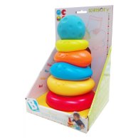Sensory Развивающая текстурная игрушка "Радужная пирамидка"