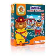 Игра с подвижными деталями Vladi Toys "Мишка" VT2109-04 (укр)