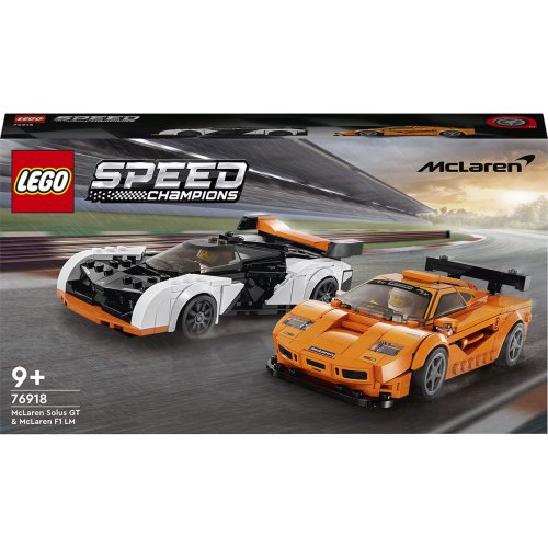 Конструктор Lego Speed Champions McLaren Solus GT и McLaren F1 LM, 581 деталь 76918