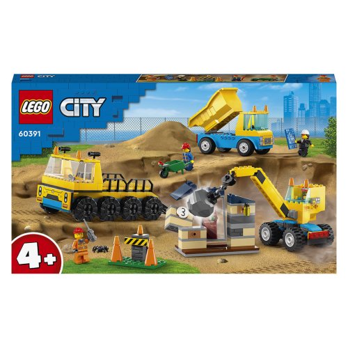Конструктор Lego City Строительный грузовик и шаровидный кран-таран, 235 деталей 60391