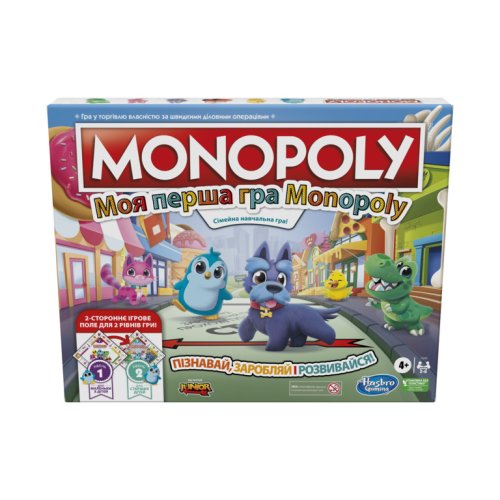 Настольная игра Hasbro Моя первая Монополия, укр F4436