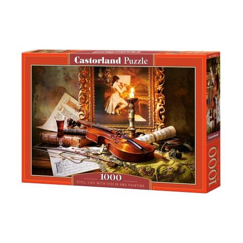Пазлы Castorland 1000 эл. Натюрморт со скрипкой и живописью