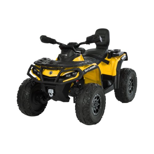 Детский электромобиль Bambi Квадроцикл на аккумуляторе, желтый M 6080EL-6 (24V)