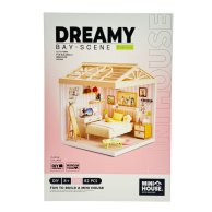 Конструктор-румбокс Mini House Интерьер Спальня с подсветкой 8004