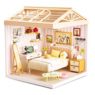 Конструктор-румбокс Mini House Интерьер Спальня с подсветкой 8004
