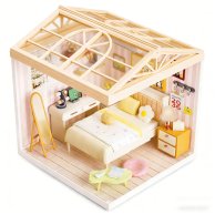 Конструктор-румбокс Mini House Интерьер Спальня с подсветкой 8004