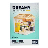 Конструктор-румбокс Mini House Интерьер Кухня с подсветкой 8005