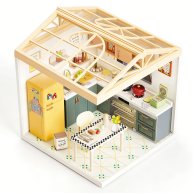 Конструктор-румбокс Mini House Интерьер Кухня с подсветкой 8005