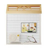 Конструктор-румбокс Mini House Интерьер Кухня с подсветкой 8005