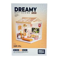 Конструктор-румбокс Mini House Интерьер Гостиная с подсветкой 8006