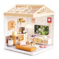 Конструктор-румбокс Mini House Интерьер Гостиная с подсветкой 8006