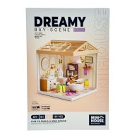 Конструктор-румбокс Mini House Интерьер Ванная комната с подсветкой 8009