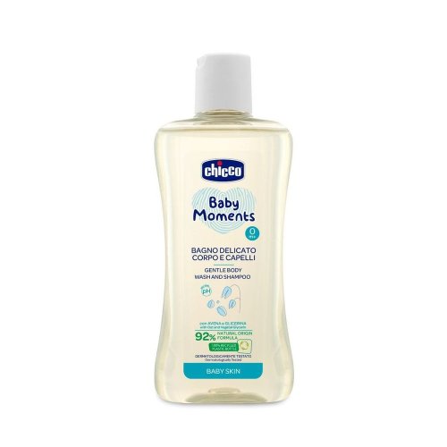 Гель-шампунь Chicco для тела и волос Baby Moments, 200 мл 10593.00