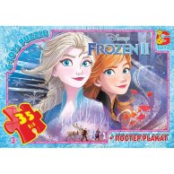 Пазлы ТМ "G-Toys" из серии "Frouzen" (Ледяное Сердце), 35 эл.