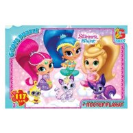 Пазлы ТМ "G-Toys" из серии "Шиммер и Шайн", 117 эл.