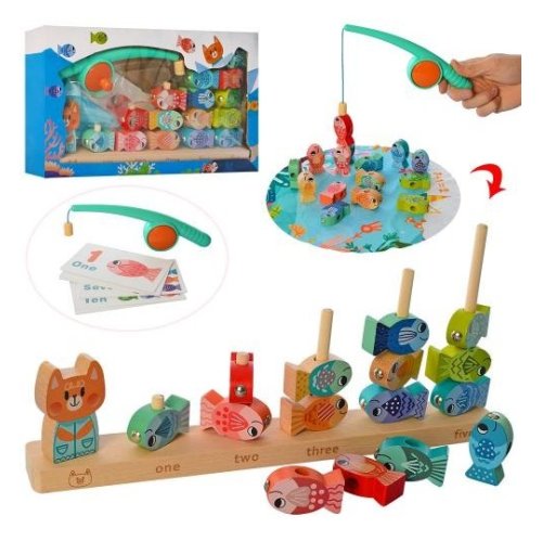 Деревянная игрушка Рыбалка (MD 2713)