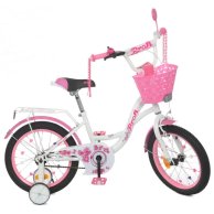Велосипед детский бело-розовый PROFI 16" Y1625-1 Butterfly