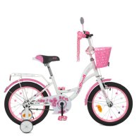 Велосипед детский бело-розовый PROFI 16" Y1625-1 Butterfly
