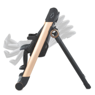 Стульчик-качели El Camino для кормления ME 1102 Debut Posh Black