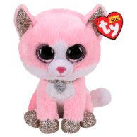 Мягкая игрушка TY Beanie Boo\'s Розовый котенок Fiona, 25 см 36489