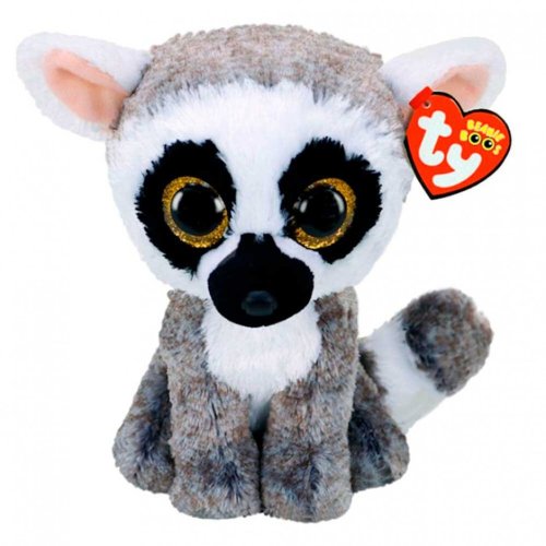 Мягкая игрушка TY Beanie Boo`s Лемур Linus, 15 см 36224