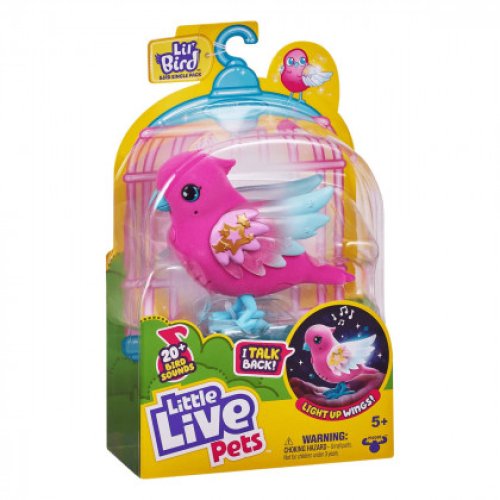 Говорящая птичка Moose Toys Little Live Pets Скайлер со светом 26402