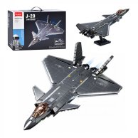 Конструктор Sluban Model Bricks Военный самолет Истребитель J-20, 1:44, 47 см, 1007 деталей M38-B118
