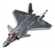 Конструктор Sluban Model Bricks Военный самолет Истребитель J-20, 1:44, 47 см, 1007 деталей M38-B118