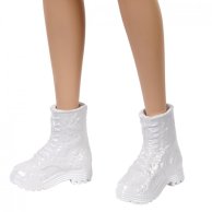 Кукла Barbie "Модница" в платье в горошек с открытыми плечами (GRB52)