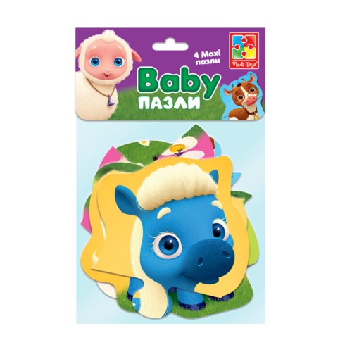 Беби MAXI пазлы картонные Vlady Toys «Ферма» (VT1722-17)