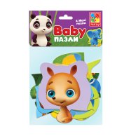 Беби MAXI пазлы картонные Vlady Toys «Зоопарк» (VT1722-18)