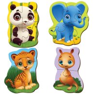 Беби MAXI пазлы картонные Vlady Toys «Зоопарк» (VT1722-18)
