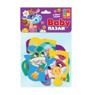 Беби MAXI Vlady Toys пазлы картонные «Чудо-ферма» (укр) (VT1722-19)