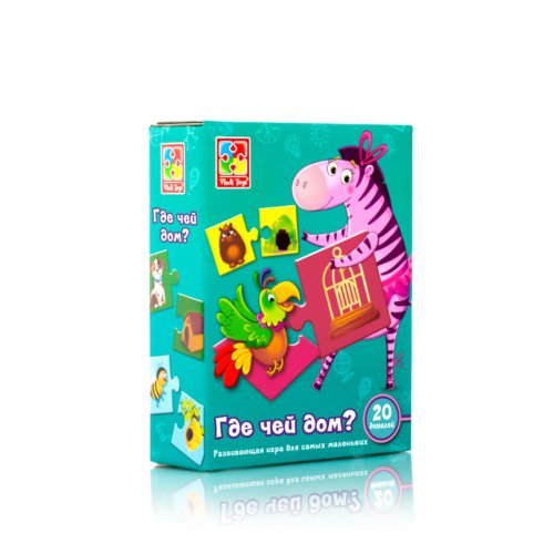 Игра развивающая Vlady Toys "Где чей домик?" (Рус) (VT1804-08)