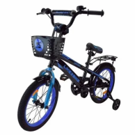 Двухколесный велосипед Like2bike Dark Rider 16 дюймов, черно-синий 241608
