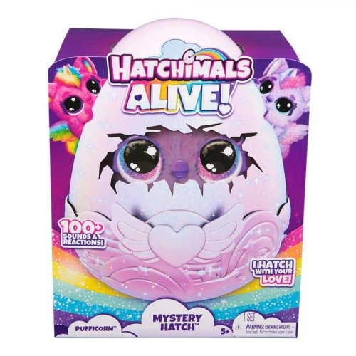 Интерактивная игрушка-сюрприз Hatchimals Паффи в яйце SM19201/6069132