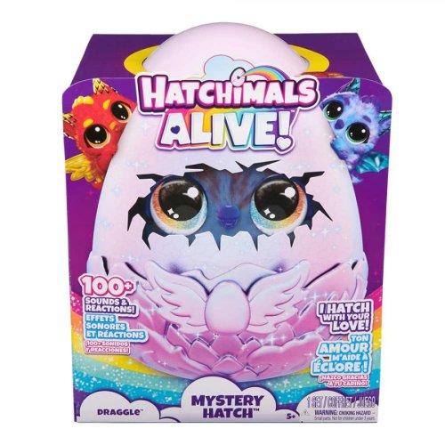 Интерактивная игрушка-сюрприз Hatchimals Драко в яйце SM19201/6069282