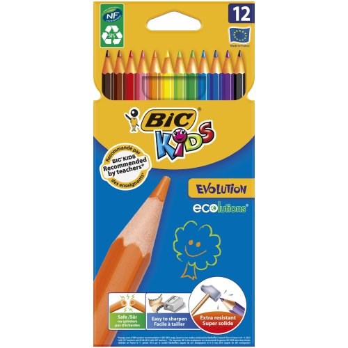 Карандаши цветные "Kids Evolution", 12 шт. (bc82902912)