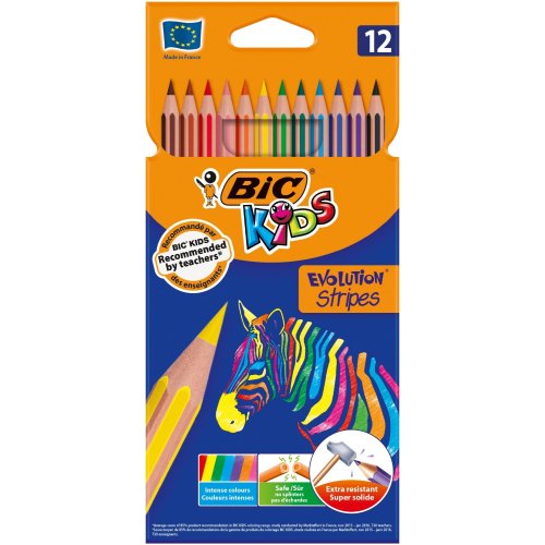 Карандаши цветные "Еволюшн Стріперс", 12 шт (bc9505221)