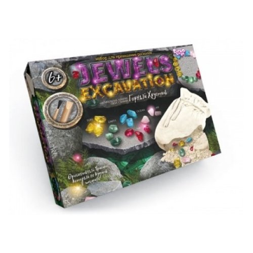 Набор для проведения раскопок "JEWELS EXCAVATION" камни укр. (JEX-01-02)