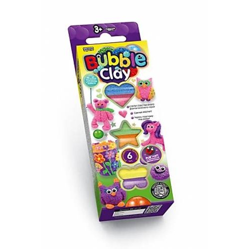 Набор креативного творчества "BUBBLE CLAY" рус. (BBC-01-01,02)
