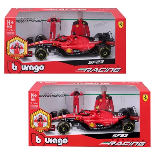 Автомодель с фигуркой Bburago Ferrari в ассортименте SF-23 1:24 18-26809