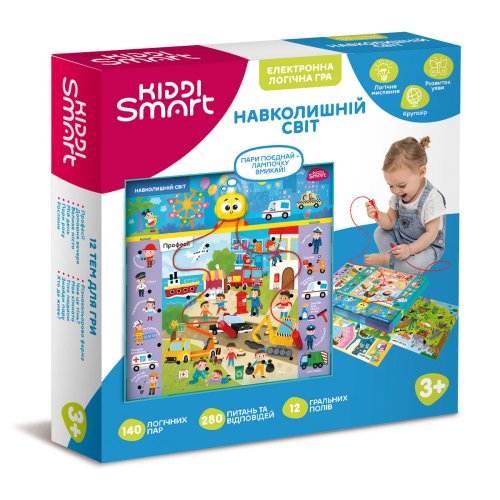 Электронная логическая игра Kiddi Smart Викторина окружающий мир S2 157-A-0022-UA